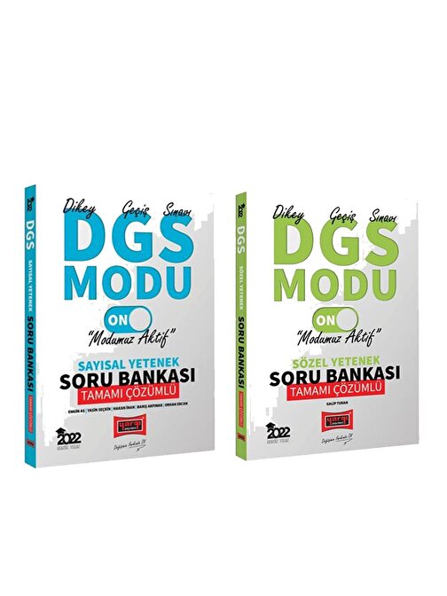 Akm Kitap Yargı Yayınları 2022 DGS Modu Sayısal ve Sözel Yetenek Soru Bankası Seti