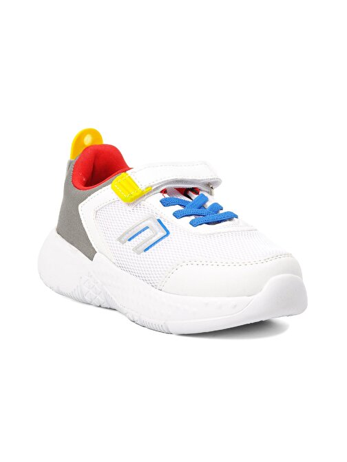 Cool Roma-P Beyaz Cırtlı Çocuk Spor Ayakkabı 27