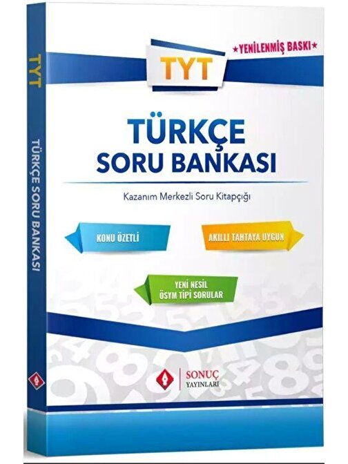 Sonuç Yayınları TYT Türkçe Soru Bankası Sonuç Yayınları