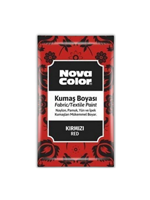 Nova Color Toz Kumaş Boyası Kırmızı 12 gr