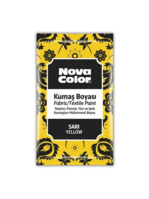 Nova Color Toz Kumaş Boyası Sarı 12 gr