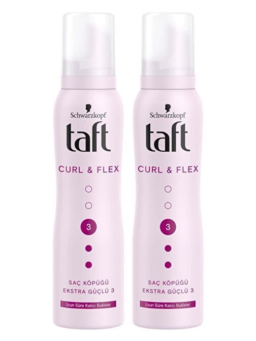 Taft Curl&Flex Saç Köpüğü 150 ml + 150 ml 2'li