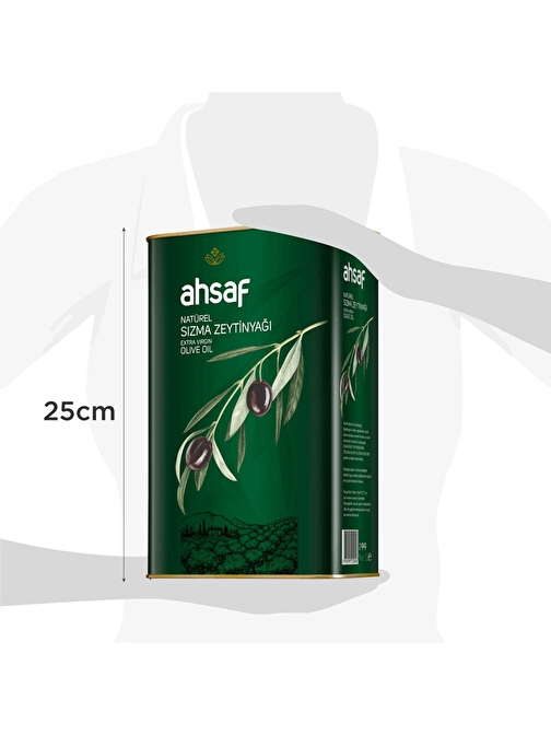 Ahsaf Naturel Sızma Zeytinyağı 3 lt 3'lü Ekonomik Paket