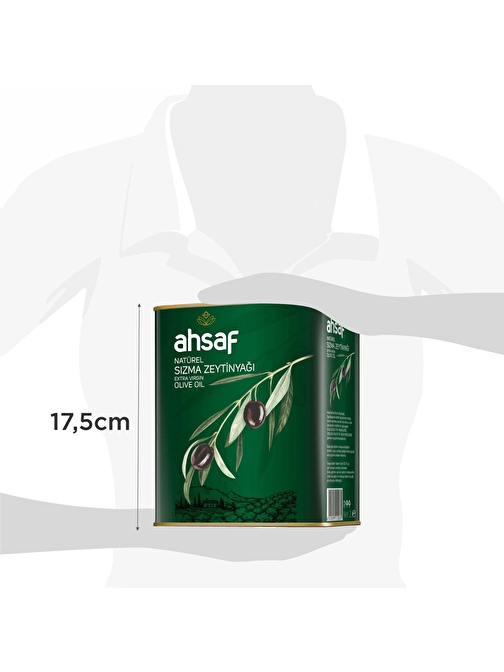 Ahsaf Naturel Sızma Zeytinyağı 2 lt 2'li Ekonomik Paket