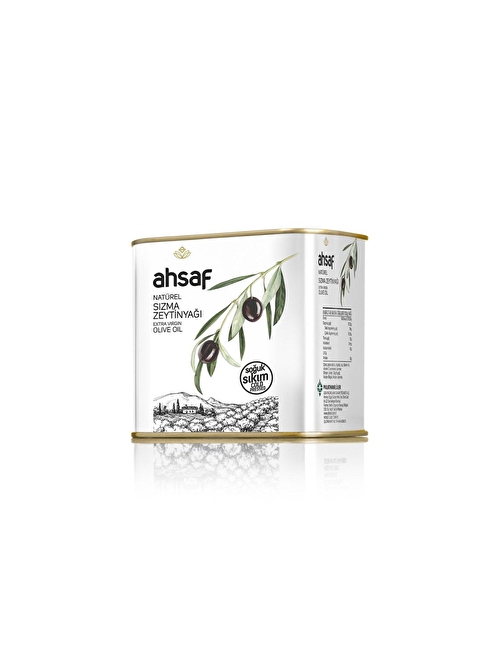 Ahsaf Soğuk Sıkım Zeytinyağı Sızma 500 ml