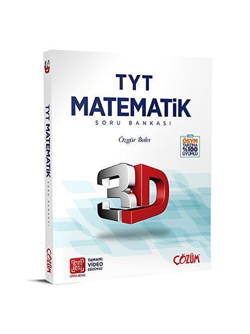 3D Yayınları TYT 3D Matematik Tamamı Video Çözümlü Soru Bankası 3D Yayınları