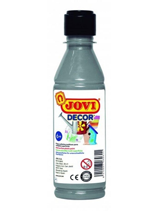 Jovidecor Su Bazlı Akrilik Boya 250 Ml Şişe 1 Adet Gümüş