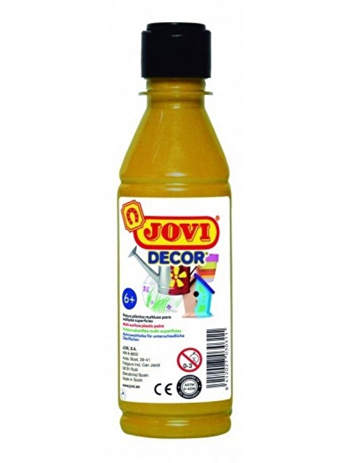 Jovidecor Su Bazlı Akrilik Boya 250 Ml Şişe 1 Adet Altın