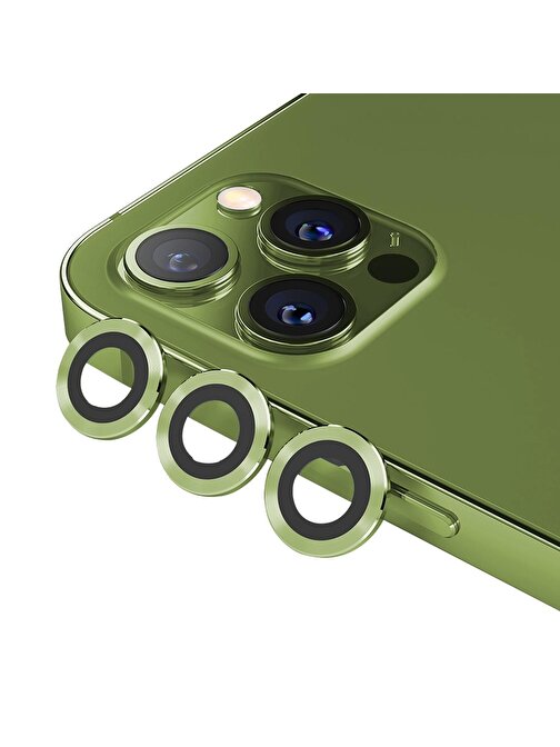 Binano M.Ring Iphone 12 Pro Max Lens Koruyucu YEŞİ