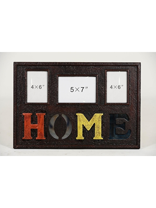 Trustshop Ahşap Duvara Asmalı Home Resim Çerçevesi 55 Cm