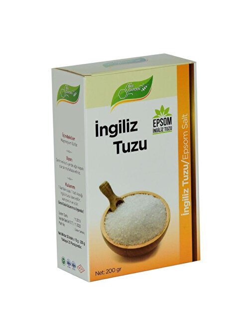 Bee Garden Yenir İngiliz Tuzu Epsom Salt Magnezyum Sülfat 200Gr