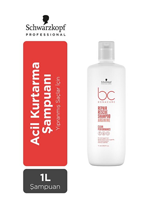 Bonacure Bc Clean Acil Kurtarma Şampuanı 1000 ml