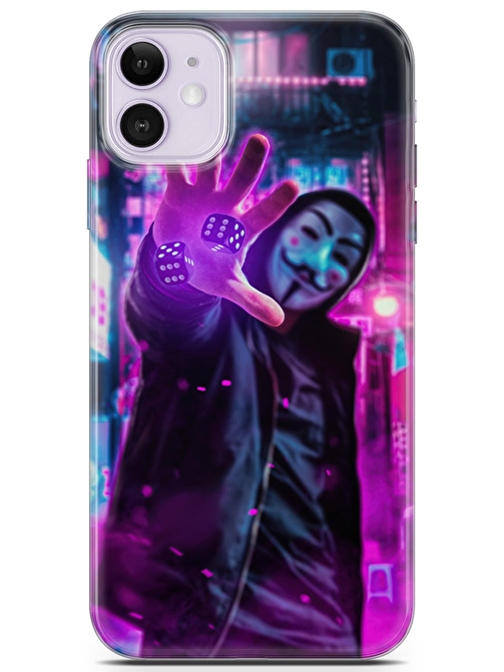 Lopard Apple iPhone 11 Uyumlu Kılıf Algorand 04 Case Zarlar