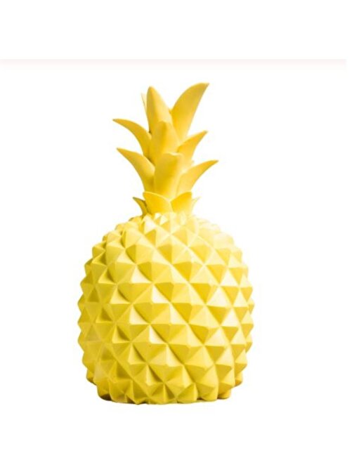 Baskaya Ananas Şeklinde Desenli Büyük Boy Pilli Masa Ve Gece Lambası