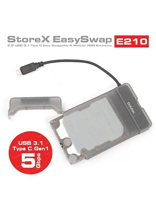 Dark Storex E210 2.5" USB 3.1(Gen1) Type-C SATAI-I