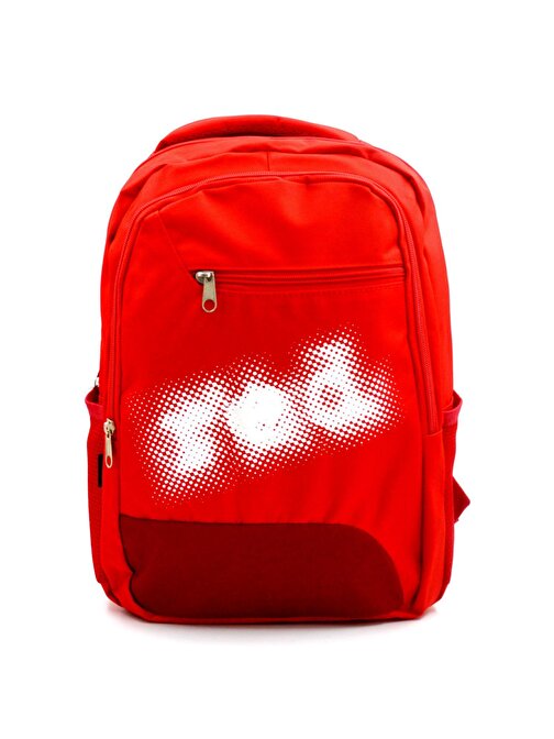 Sentor SN-2011 3 Bölmeli Laptop Bölmeli Okul Sırt Çantası Kırmızı