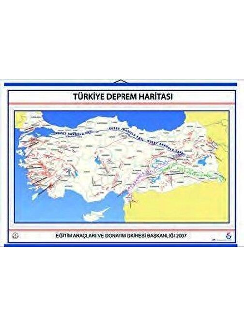 TÜRKİYE DEPREM BÖLGELERİ HARİTASI ( Kaplı ve Çıtalı)