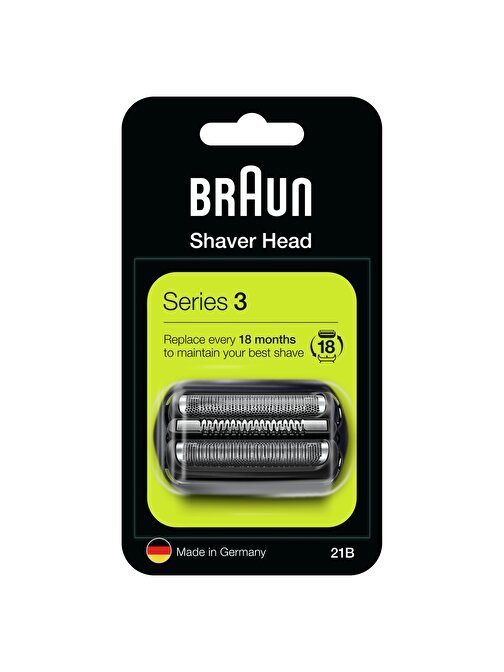 Braun 21B Series 3 Tıraş Makinesi Yedek Başlığı Siyah
