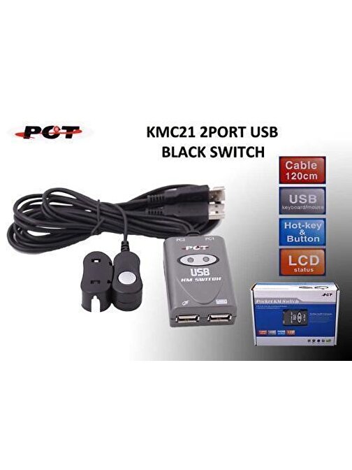 Pct Kmc21 2 Port Usb Switch