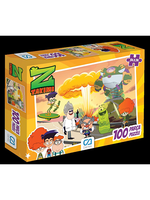 Ca Games Z Takımı 100 Parça Puzzle Eğitici Ve Öğretici Oyun
