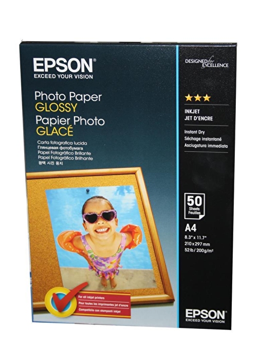 Epson A4 200gram 50'li Fotoğraf Kağıdı S042539