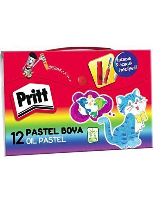 Pritt Çantalı Yağlı Pastel Boya 12'li