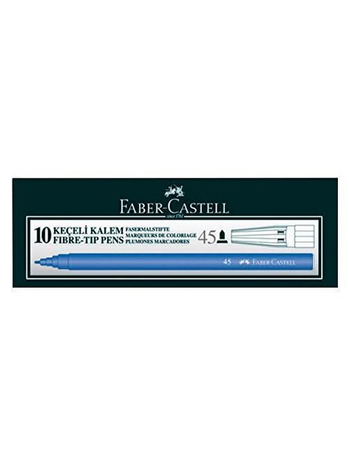 Faber-Castell Mavi Keçeli Boya Kalemi 10lu 5061 155001