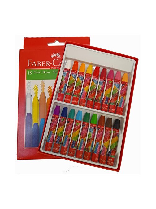 Faber Castell Karton Kutulu Yağlı Pastel Boya 18'li