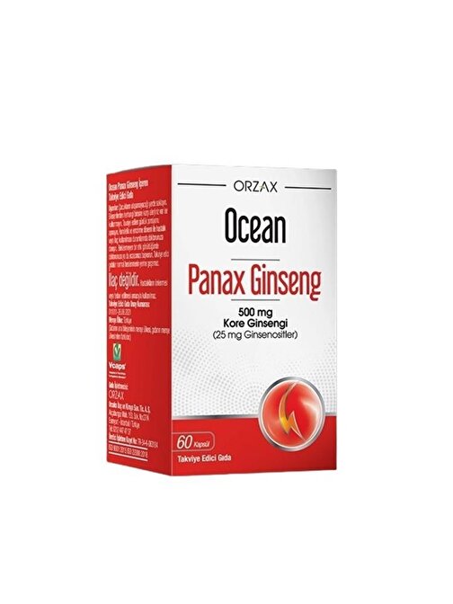 Orzax Ocean Panax Ginseng 500 Mg 60 Kapsül