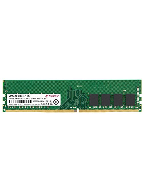 Transcend JM3200HLE 16 GB CL22 DDR4 1x16 3200 MHz Ram