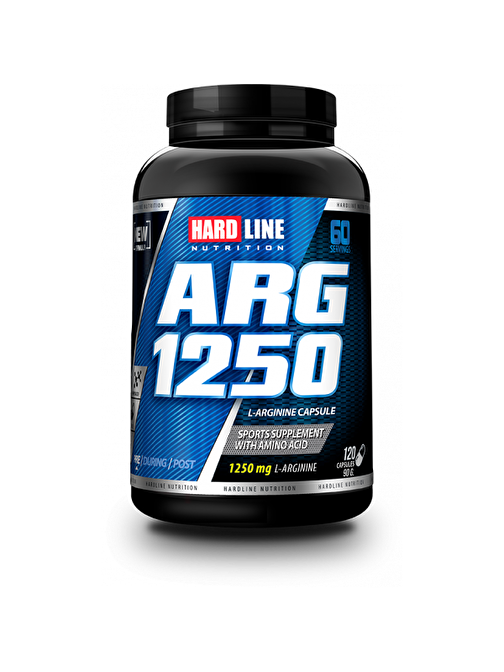 Hardline Nutrition Arg 1250 mg 120 Kapsul