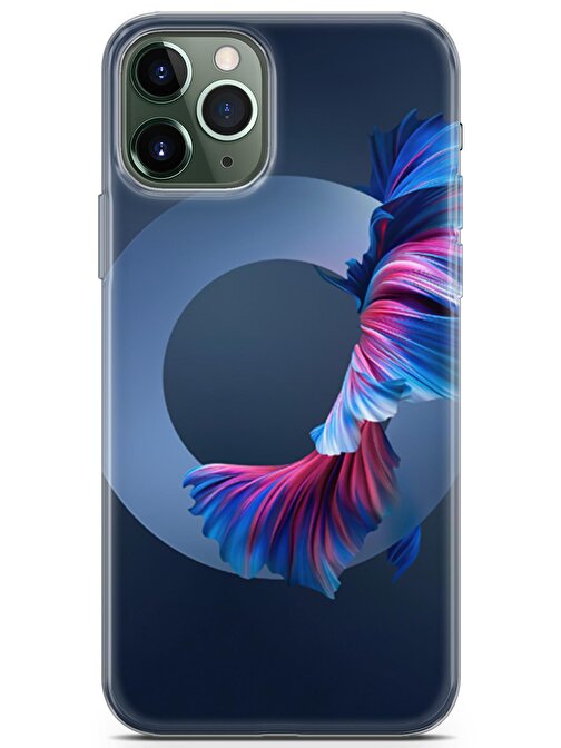 Lopard Apple iPhone 11 Pro Max Uyumlu Kılıf Polka 02 Kap Açık Mavi