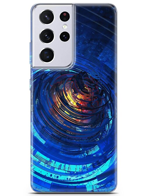 Lopard Samsung Galaxy S21 Ultra Uyumlu Kılıf Polka 03 Telefon Kılıfı Lac
