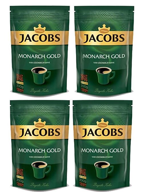 Jacobs Monarch Gold Kahve 800 gr Eko Paket 200 gr x 4 Adet