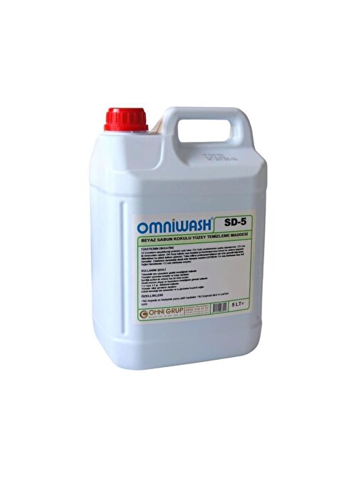 Omniwash Sd-5 Genel Amaçlı Yüzey Temizleyici Beyaz Sabun Kokulu 5000 ml