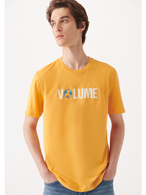 Mavi - Volume Baskılı Sarı Tişört 8810580-71343