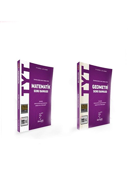 Akm Kitap TYT Matematik ve Geometri Soru Bankası Seti 2 Kitap Karekök Yayınları