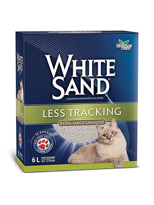 White Sand Less Tracking Cat Litter Hızlı Toplaklanan Kedi Kumu 2X6 Lt