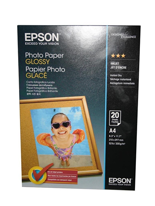 Epson A4 200gram 20'li Fotoğraf Kağıdı S042538