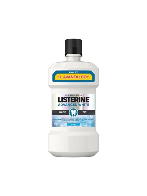 Listerine Advanced White Hafif Tat Ağız Çalkalama Suyu 1000 ml