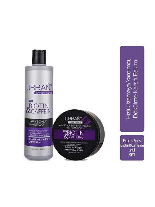 Urban Care Biotin Caffeine Şampuan 350 ml + Peeling 200 ml Set