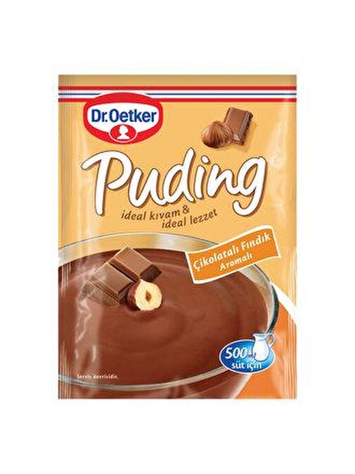 Dr Oetker Dr Oetker Puding Çikolata Fındıklı 115 gr x 24 Adet