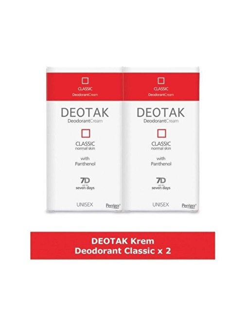 Deotak Classic Krem Deodorant 35 Ml 2 Adet