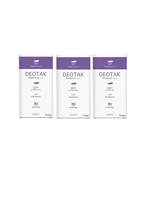 Deotak Krem Deodorant Soft 35 Ml 3 Adet Yeni Üretim