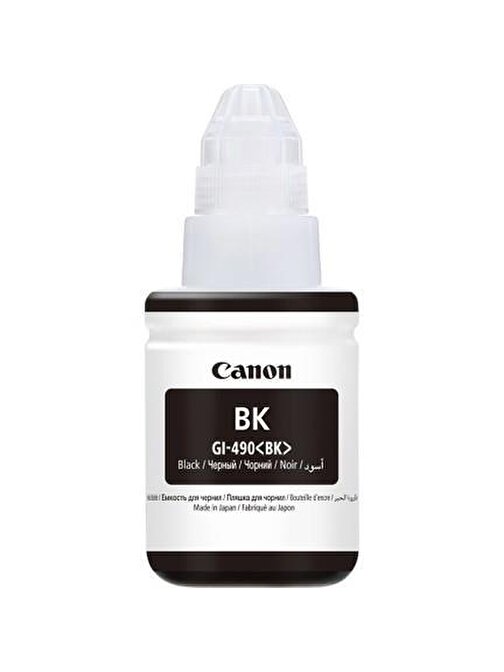 Canon Gı-490Bk G1400-G2400-G3400-4400 Orijinal Siyah Kartuş