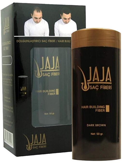 Jaja Fibers Dolgunlaştırıcı Saç Fiberi Dark Brown(Koyu Kahve)50Gr