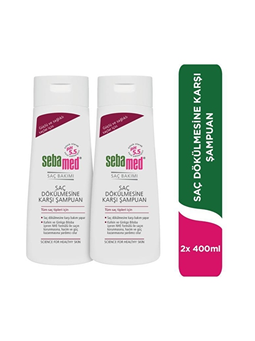 Sebamed Anti Hairloss Saç Dökülmesine Karşı Şampuan 400 ml 2 adet