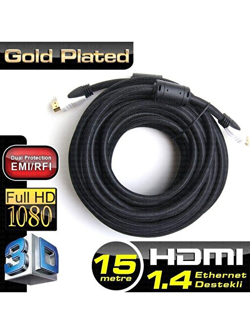 Dark 4K - 3D Destekli Altın Uçlu HDMI Kablo