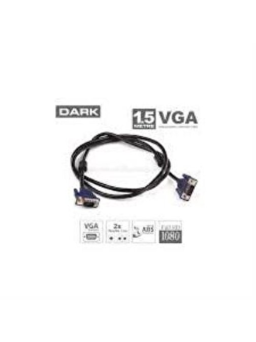 Dark DK CB VGA150 Erkek-Erkek VGA Kablo 1.5 m