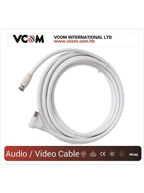 Vcom CV612 5mt Analog Tv To RG6 Uydu Kablo